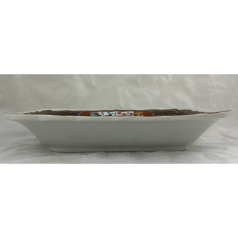 Arita-Style Japanese Porcelain Baking Serving Dish 8.5